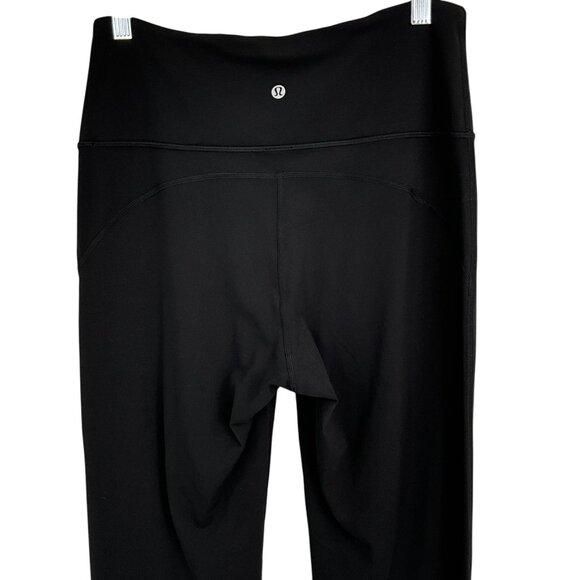 Lululemon Groove Super High Rise Flared Pant Nulu Black Size 10 - Picture 4 of 6